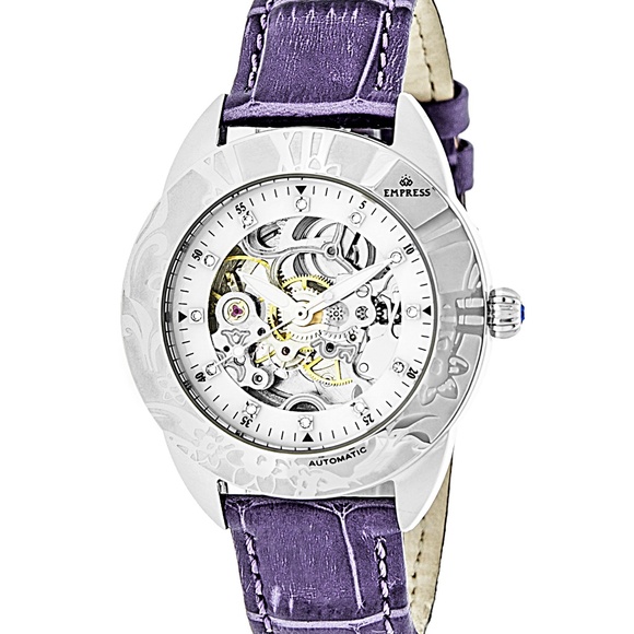NWT Women\'s Automatic Genuine Leather Band Watch